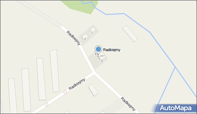 Radkiejmy, Radkiejmy, 3/2, mapa Radkiejmy