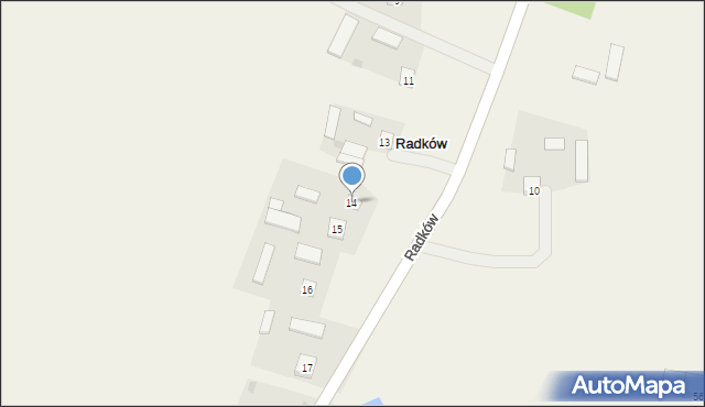 Radków, Radków, 14, mapa Radków