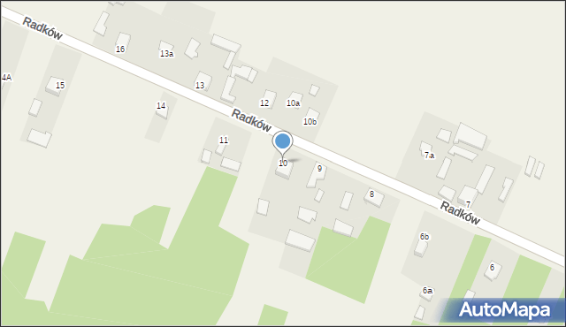 Radków, Radków, 10, mapa Radków