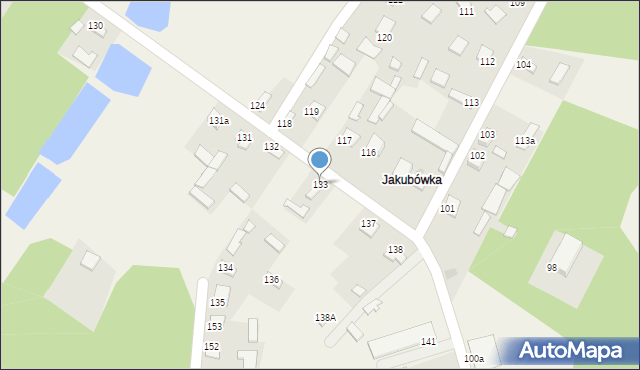 Radków, Radków, 133, mapa Radków