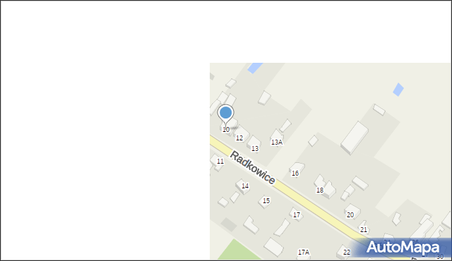 Radkowice, Radkowice, 10, mapa Radkowice