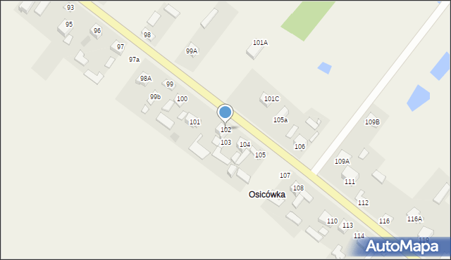 Radkowice, Radkowice, 102, mapa Radkowice