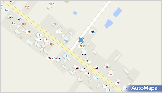 Radkowice, Radkowice, 109A, mapa Radkowice