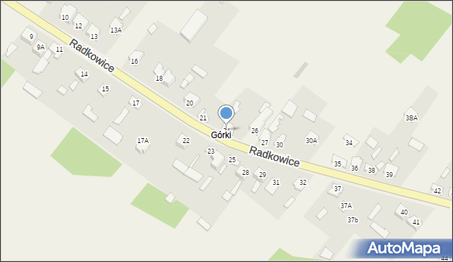 Radkowice, Radkowice, 24, mapa Radkowice