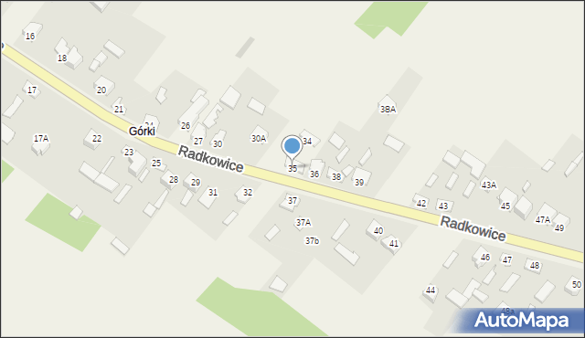 Radkowice, Radkowice, 35, mapa Radkowice