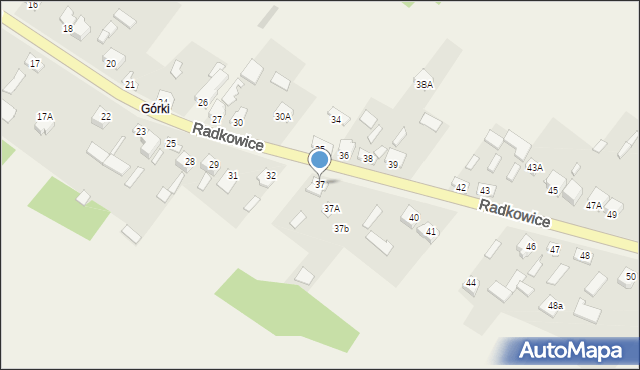 Radkowice, Radkowice, 37, mapa Radkowice