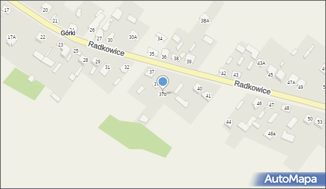 Radkowice, Radkowice, 37b, mapa Radkowice