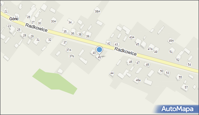 Radkowice, Radkowice, 41, mapa Radkowice