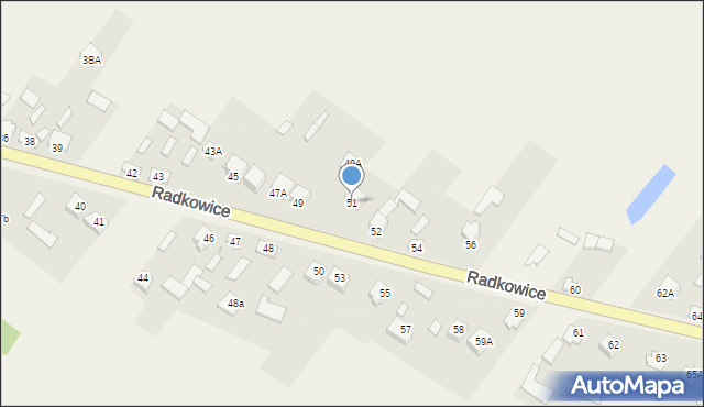 Radkowice, Radkowice, 51, mapa Radkowice