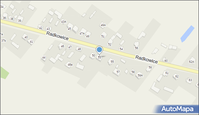 Radkowice, Radkowice, 53, mapa Radkowice