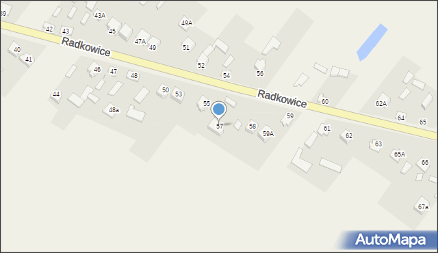Radkowice, Radkowice, 57, mapa Radkowice
