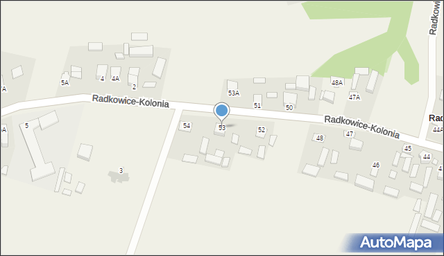 Radkowice, Radkowice, 53, mapa Radkowice