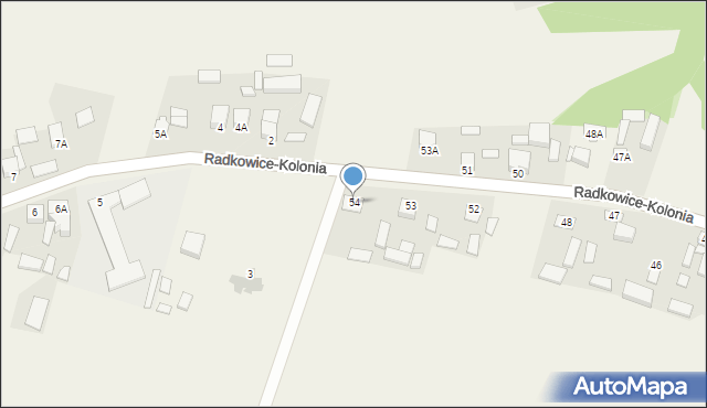 Radkowice, Radkowice, 54, mapa Radkowice