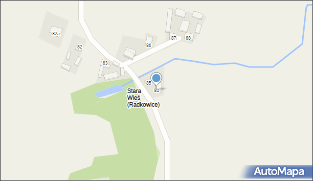 Radkowice, Radkowice, 84, mapa Radkowice