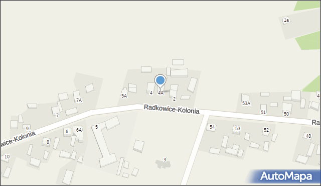 Radkowice-Kolonia, Radkowice-Kolonia, 4A, mapa Radkowice-Kolonia