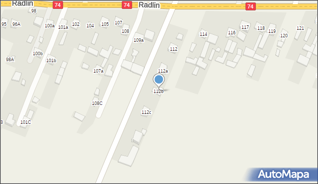 Radlin, Radlin, 112b, mapa Radlin