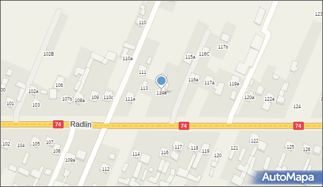 Radlin, Radlin, 114a, mapa Radlin