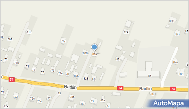 Radlin, Radlin, 81a, mapa Radlin