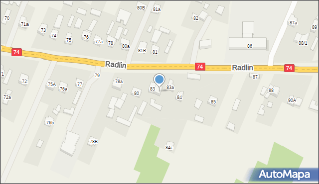 Radlin, Radlin, 83b, mapa Radlin