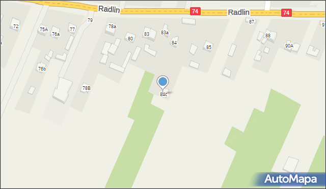 Radlin, Radlin, 84c, mapa Radlin