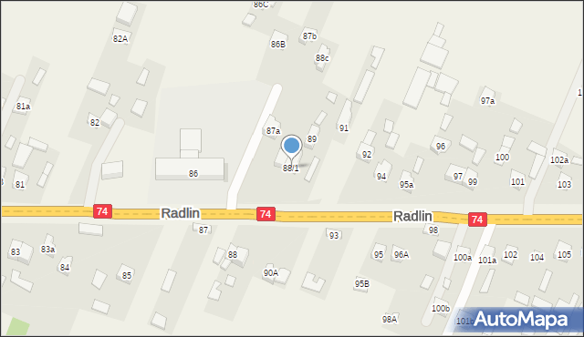 Radlin, Radlin, 88/1, mapa Radlin