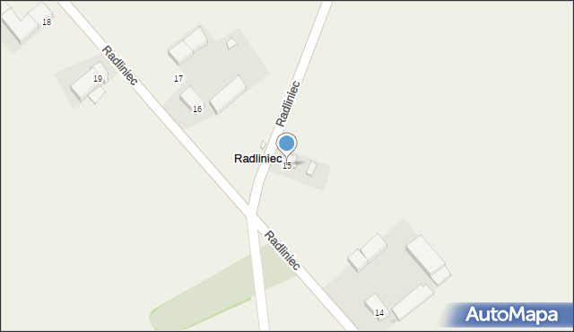 Radliniec, Radliniec, 15, mapa Radliniec
