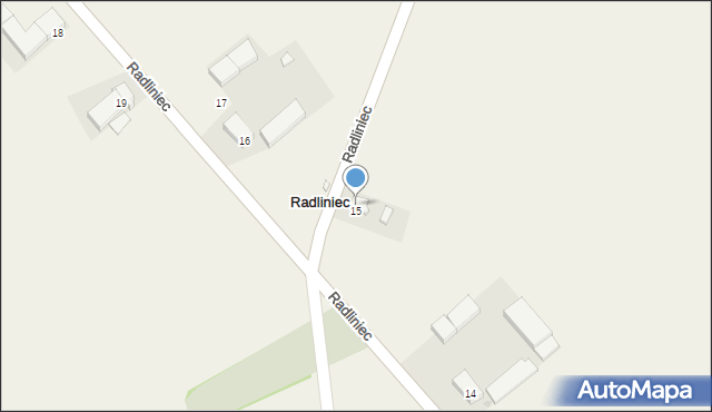 Radliniec, Radliniec, 16A, mapa Radliniec