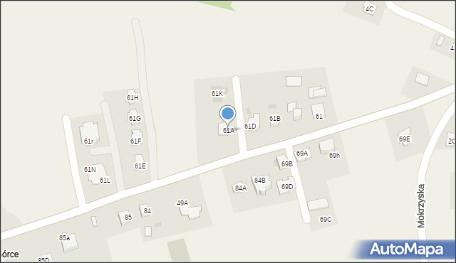 Radlna, Radlna, 61A, mapa Radlna