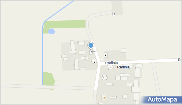 Radlnia, Radlnia, 2, mapa Radlnia