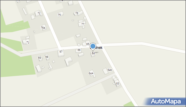 Radłówka, Radłówka, 64, mapa Radłówka