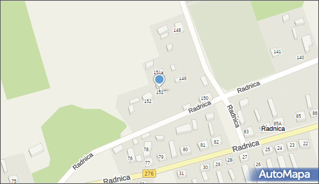 Radnica, Radnica, 151, mapa Radnica