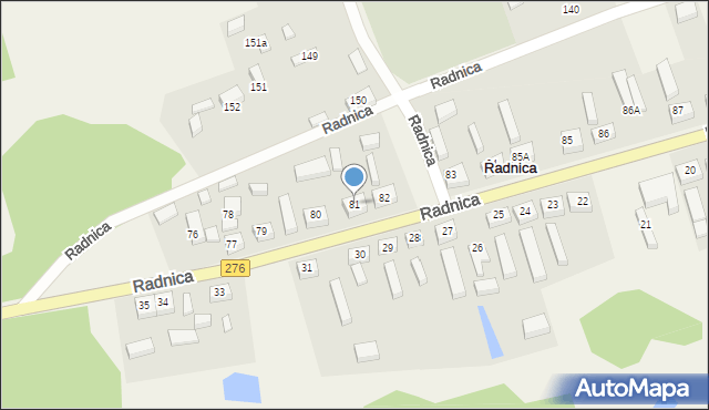 Radnica, Radnica, 81, mapa Radnica