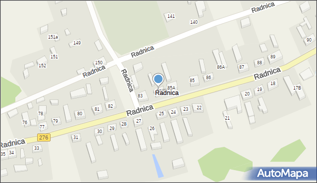 Radnica, Radnica, 84, mapa Radnica