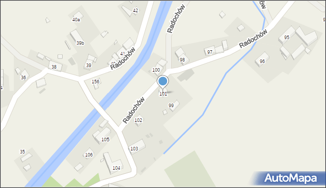 Radochów, Radochów, 101, mapa Radochów