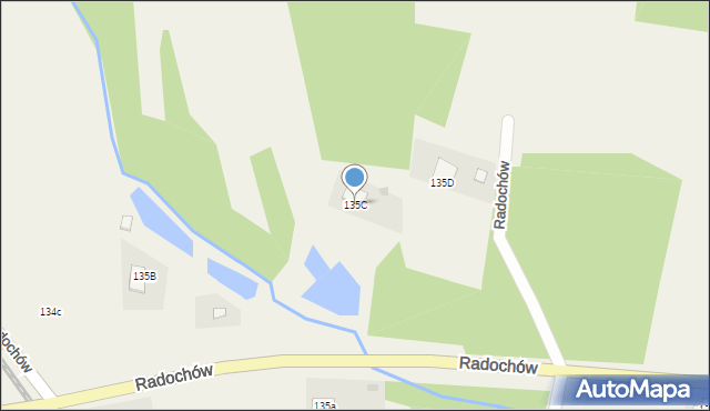 Radochów, Radochów, 135C, mapa Radochów