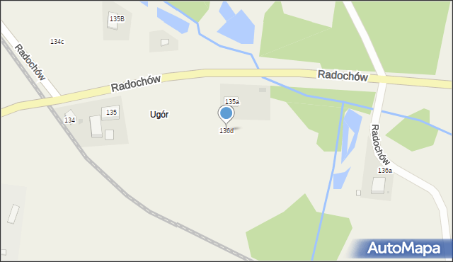 Radochów, Radochów, 136d, mapa Radochów