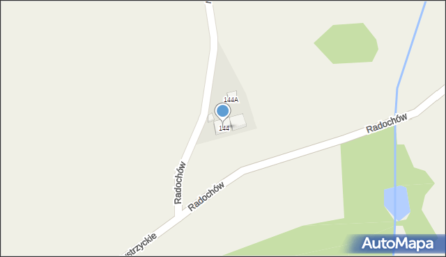 Radochów, Radochów, 144, mapa Radochów