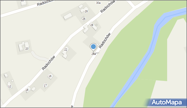 Radochów, Radochów, 28a, mapa Radochów