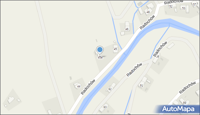 Radochów, Radochów, 45a, mapa Radochów