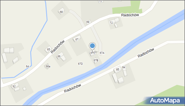 Radochów, Radochów, 67C, mapa Radochów