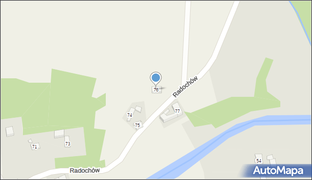 Radochów, Radochów, 76, mapa Radochów