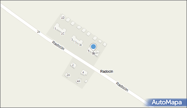 Radocin, Radocin, 5B, mapa Radocin