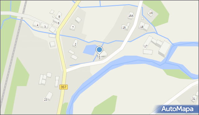 Radogoszcz, Radogoszcz, 1, mapa Radogoszcz