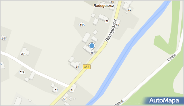 Radogoszcz, Radogoszcz, 56, mapa Radogoszcz