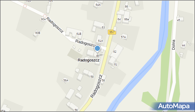 Radogoszcz, Radogoszcz, 60, mapa Radogoszcz