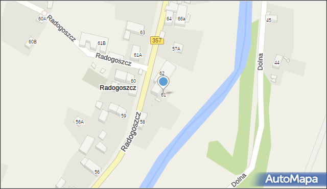Radogoszcz, Radogoszcz, 61, mapa Radogoszcz