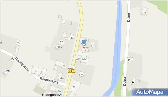 Radogoszcz, Radogoszcz, 66, mapa Radogoszcz