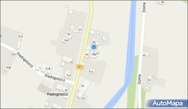 Radogoszcz, Radogoszcz, 66a, mapa Radogoszcz