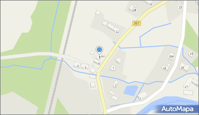 Radogoszcz, Radogoszcz, 8, mapa Radogoszcz