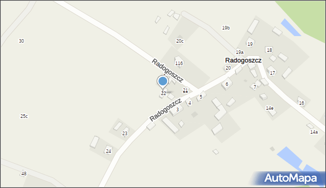 Radogoszcz, Radogoszcz, 22, mapa Radogoszcz